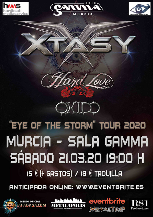 Entradas de XTASY, el mejor hard rock melódico